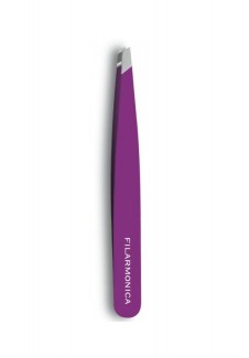 CASTELA PROFESSIONAL FILARMONICA PINZA INOX SESGADA  MORADA